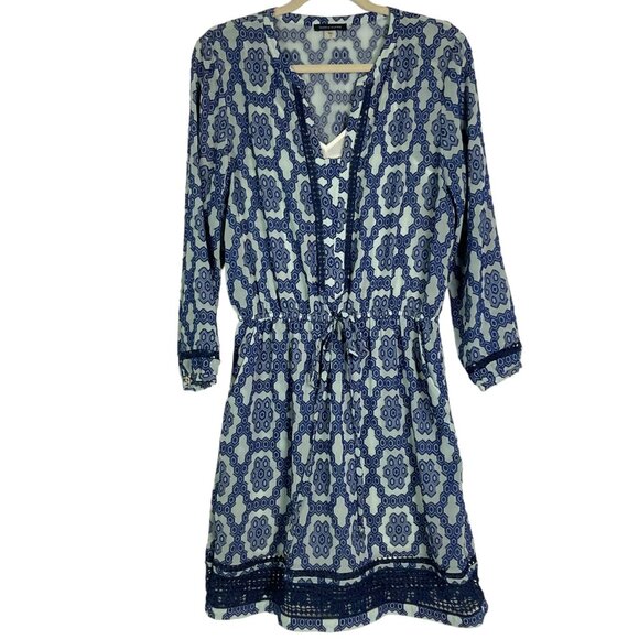 Tommy Hilfiger Women's Moroccan Burnout Tunic Dress, size 10, 100% polyester - Picture 1 of 7
